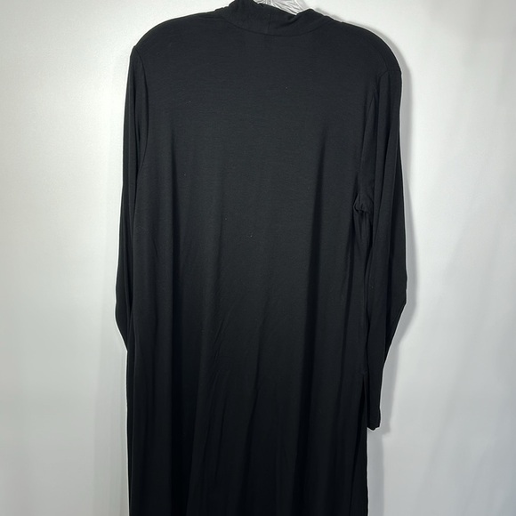 Eileen Fisher Black Kimono Cardigan find tinsel jersey size medium.NWT - Picture 8 of 13